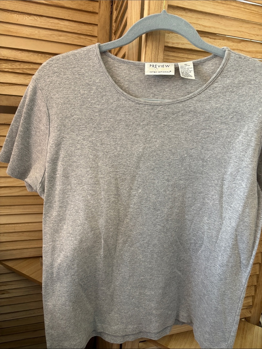 Preview International Light Heather Gray Short Sleeve Tee XL